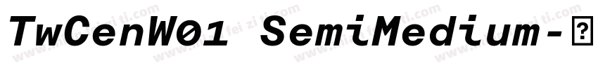 TwCenW01 SemiMedium字体转换